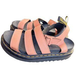 Dr. Martens Blaire Leather Platform Women’s Sandals Rose Pink Size 7